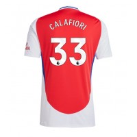 Camiseta Arsenal Riccardo Calafiori #33 Primera Equipación Replica 2024-25 mangas cortas